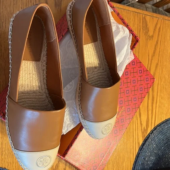 Tory Burch Brown and Cream Espadrilles - Picture 3 of 4